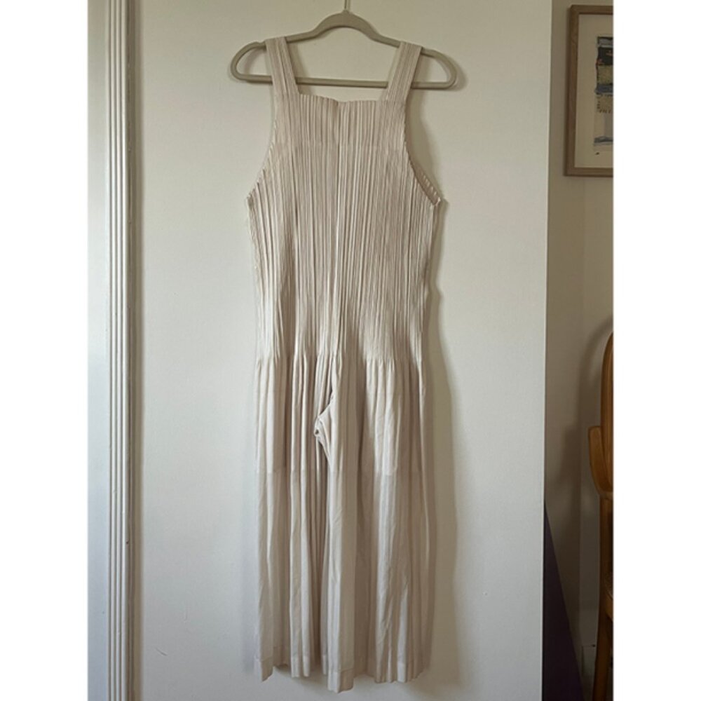 Issey Miyake Pleats Please Off-white Thicker Bottoms 2 Jumpsuit